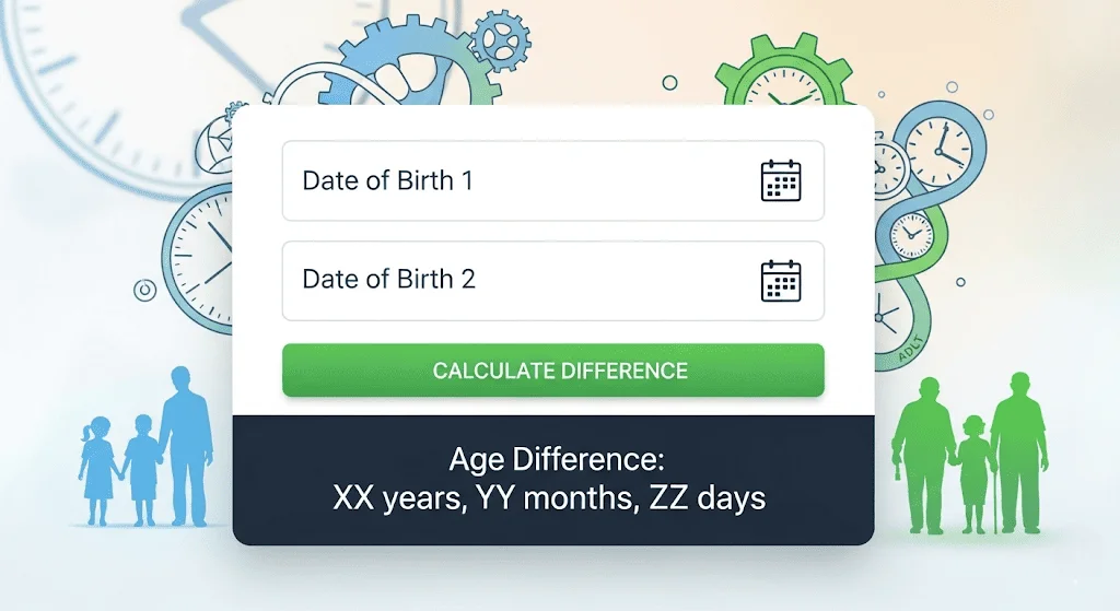 Age Difference Calculator – Calculate Age Gap Instantly