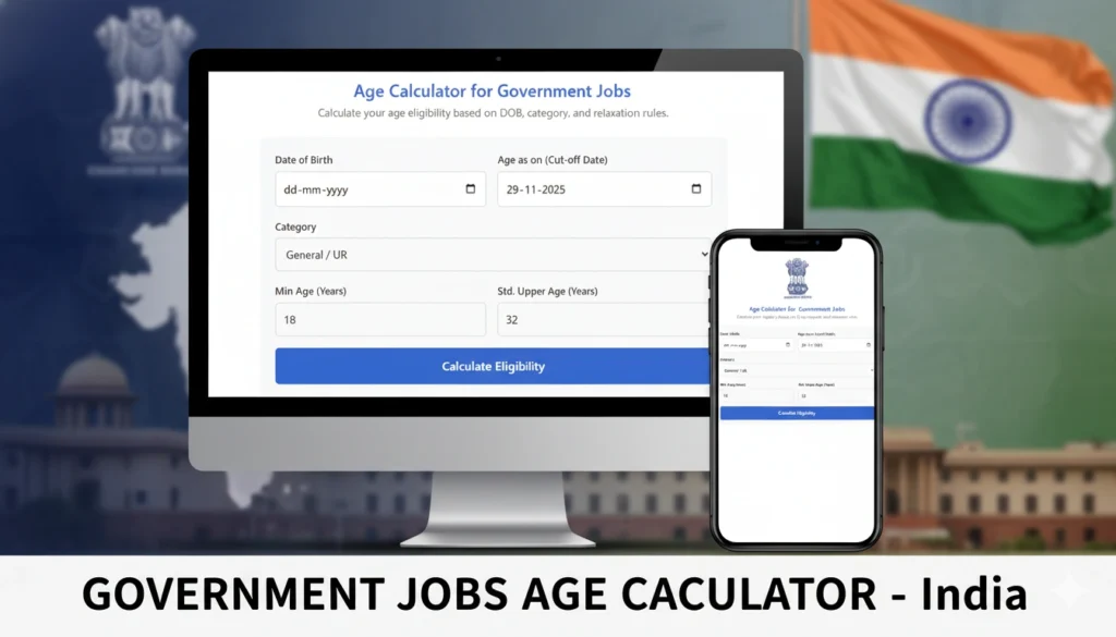 Age Calculator for Government Jobs in India 2025