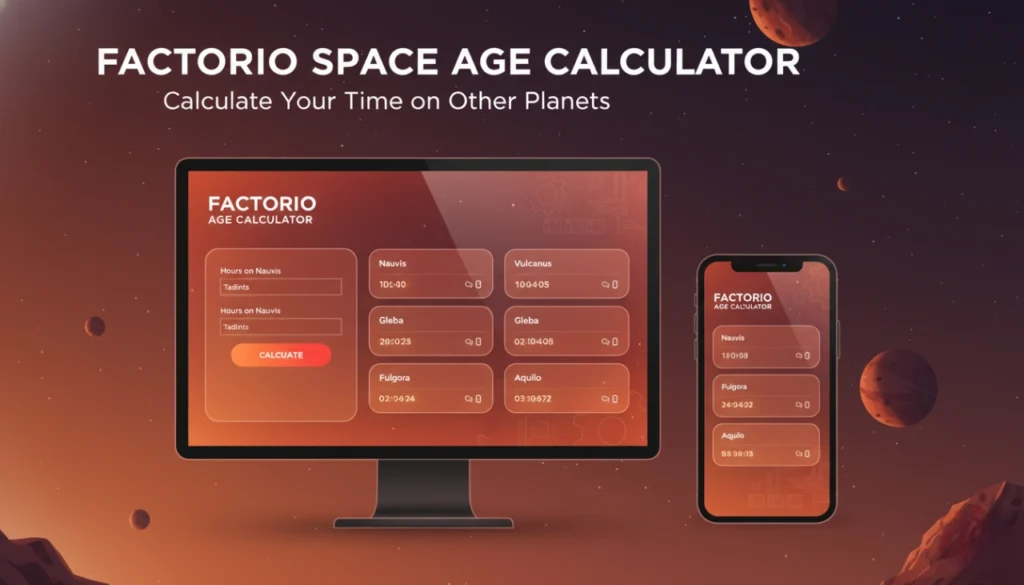 Factorio Space Age Calculator