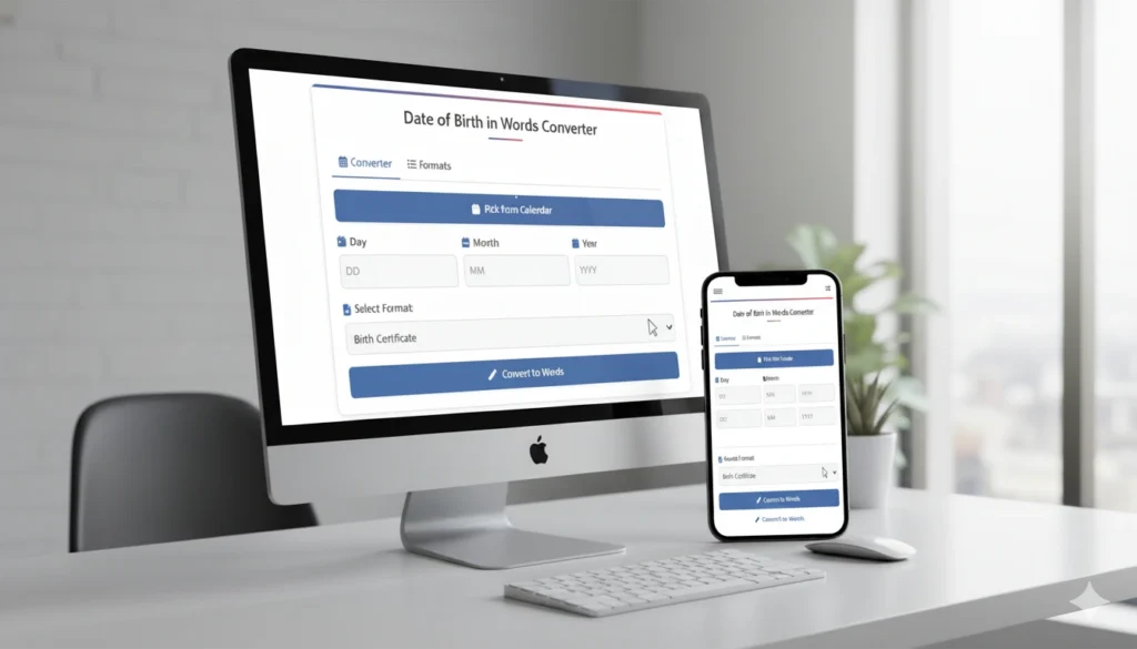 Date of Birth Calculator in Words