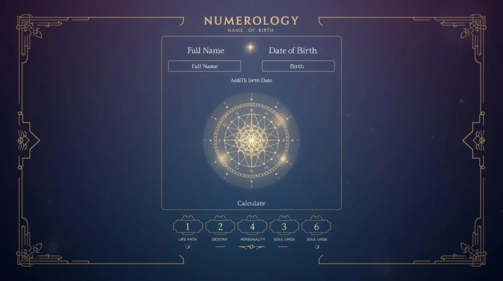 Numerology Calculator by Name & Date of Birth