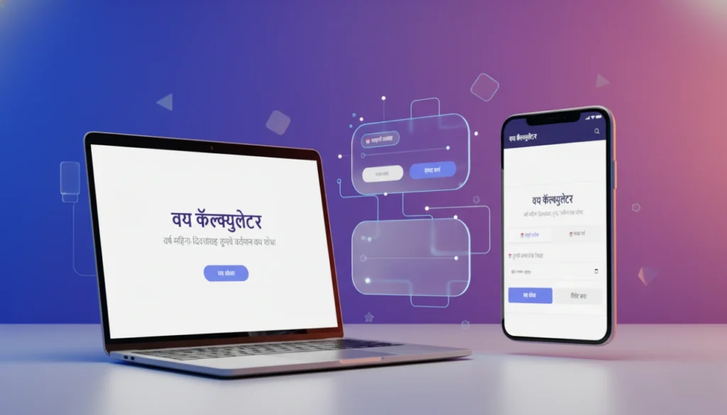 वय कॅल्क्युलेटर - Age Calculator in Marathi