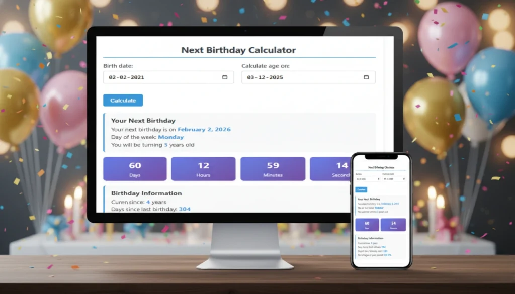 Next Birthday Calculator – When Is My Next Birthday?