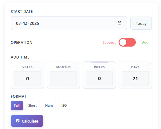What Is 21 Days From Today? Find the Correct Date